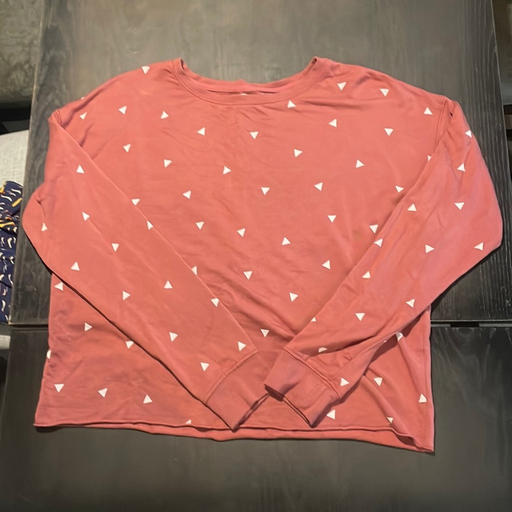 Crop top long sleep shirt